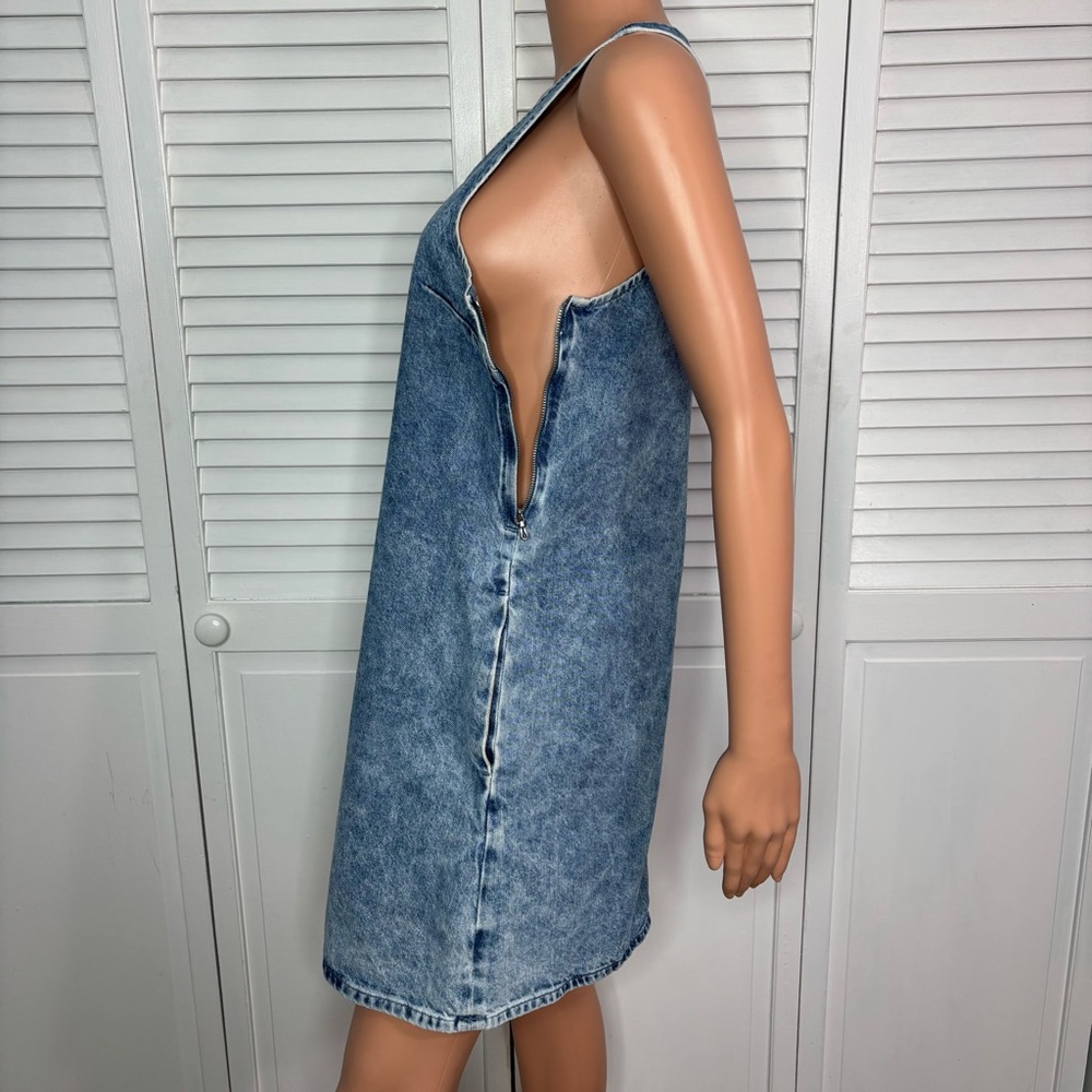 RAG & BONE Naia Denim Mini Dress in Mari Wash Size Small - Picture 3 of 7